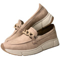 Molly Flex Nude Loafer with Chain