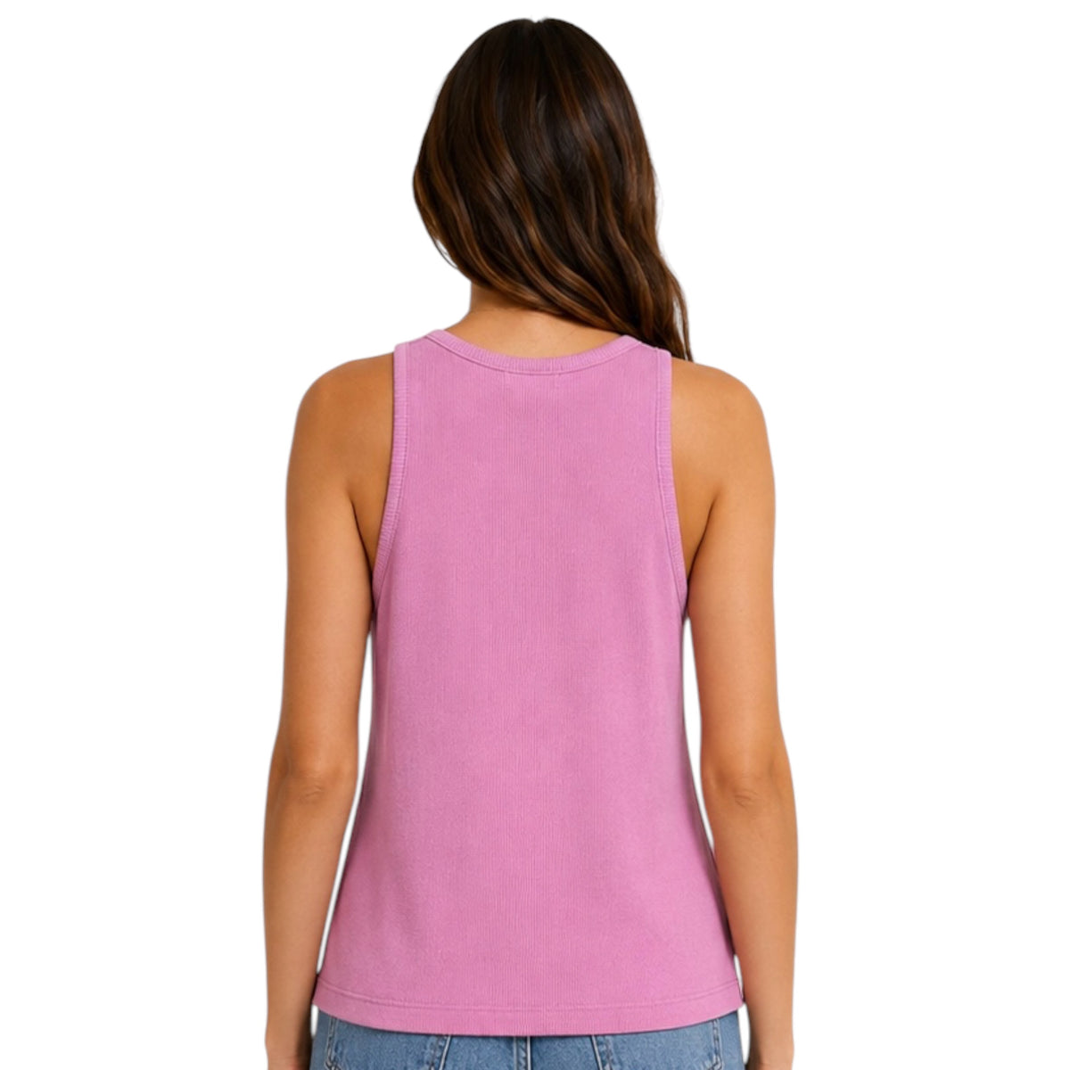 Z Supply Janice High Neck Tank Orchid Pink