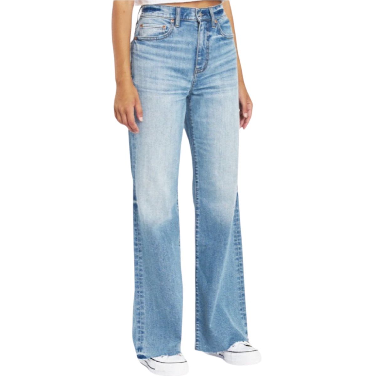 DAZE D6205COT-FLG Far Out High Rise Wide Leg