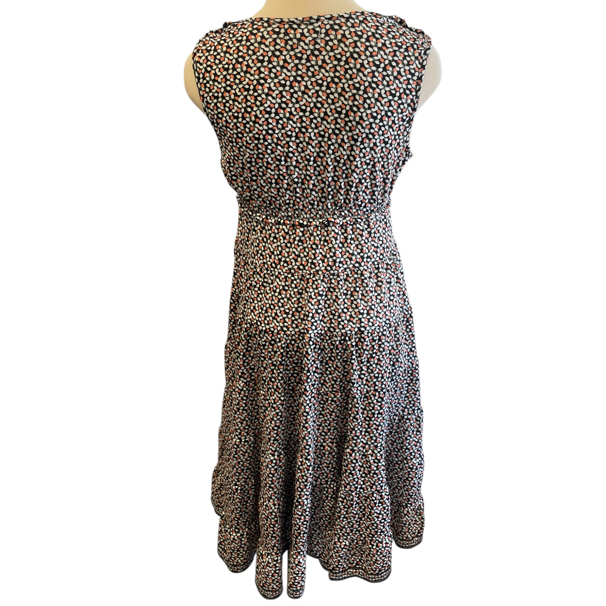 Max Studio Multi-Colored V-Neck Midi Dress Size S - RF