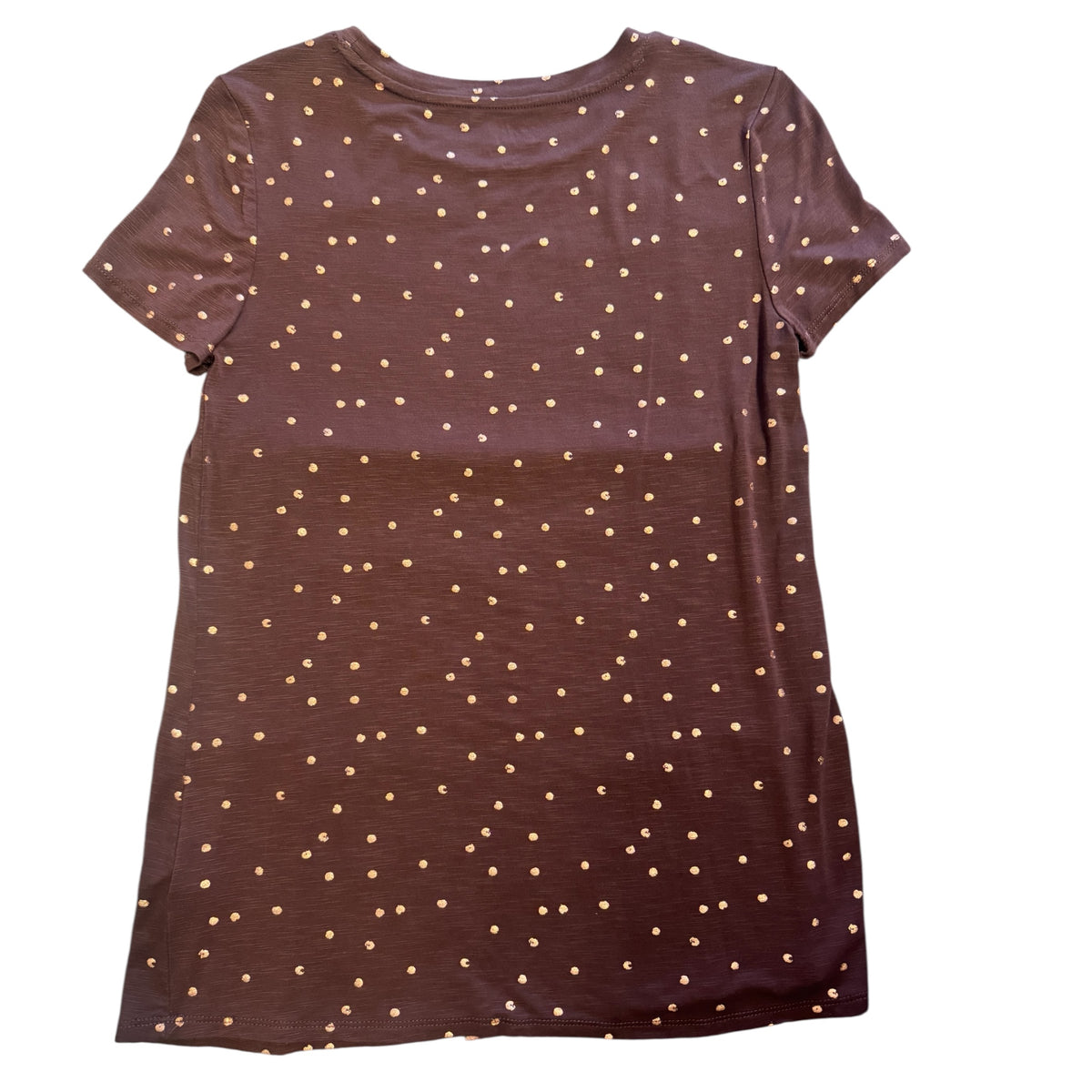 Maurices Dark Brown Polka Dot Top Size XS - RF