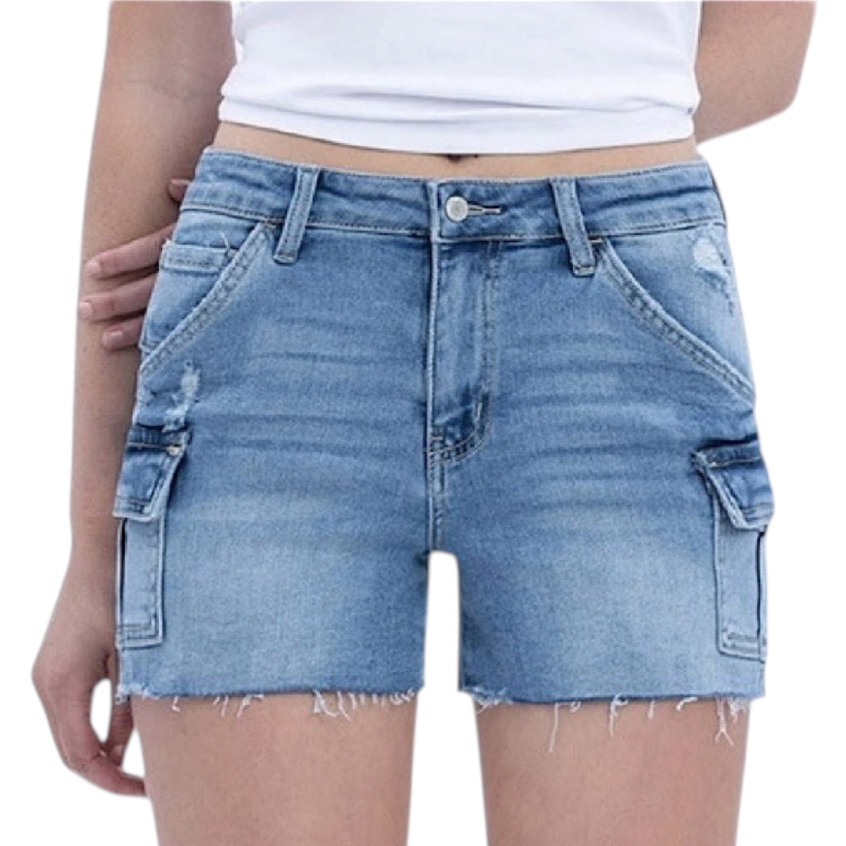 V3413 H/R Shorts With Side Cargo