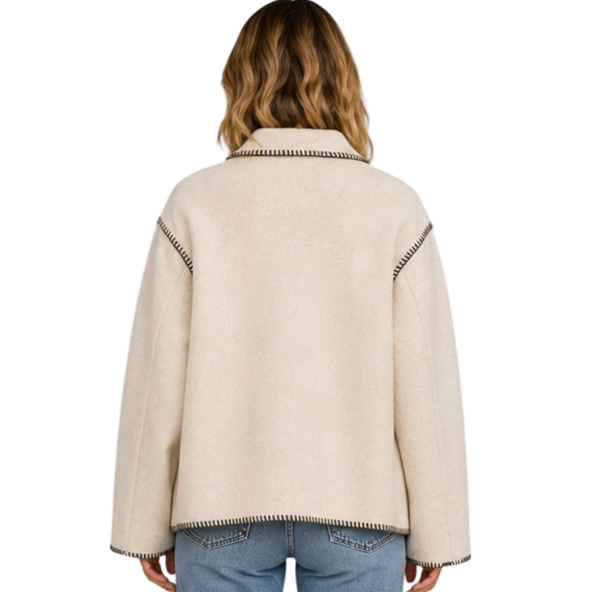 Z Supply Olivia Whipstitch Jacket Oatmeal Heather
