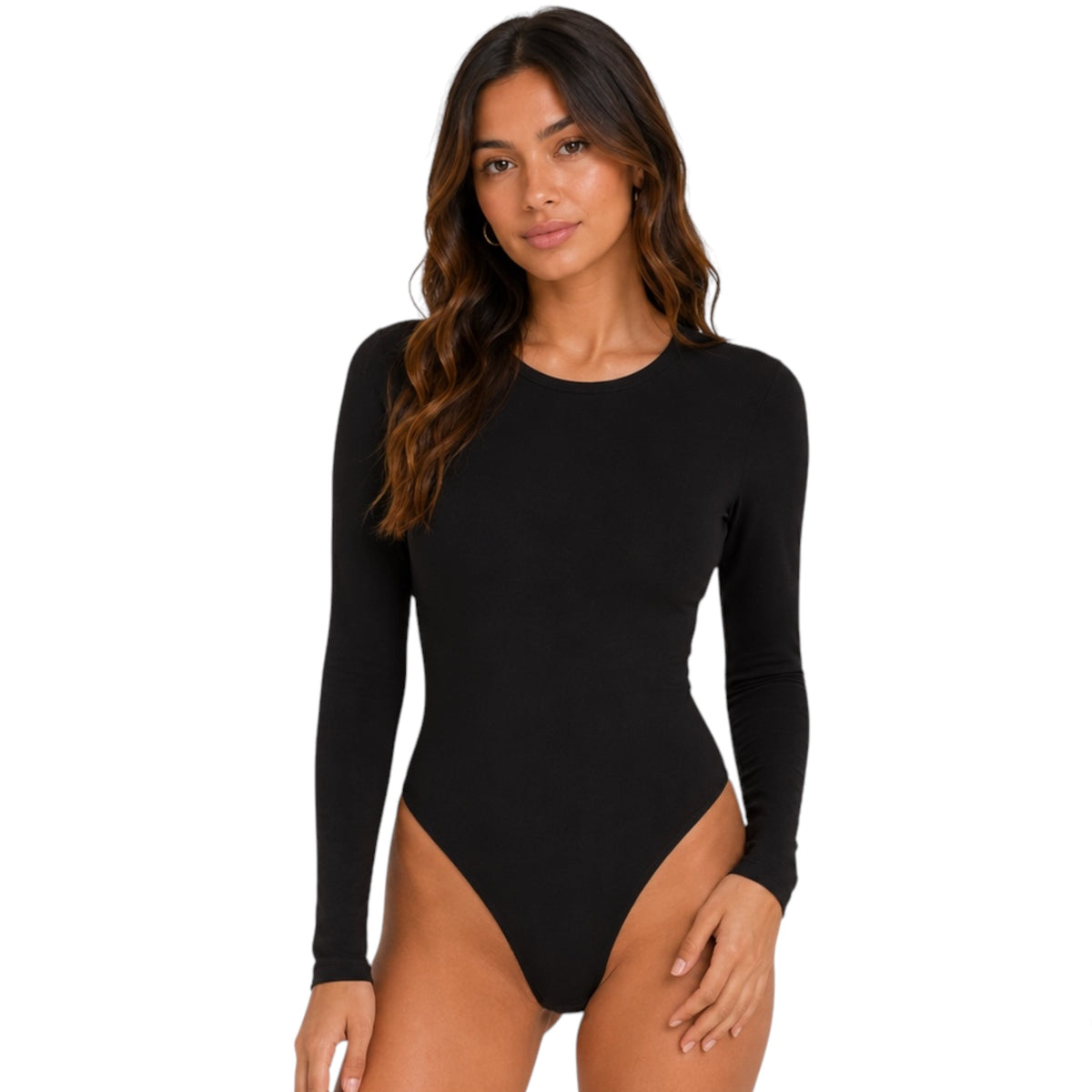 Black Essence Long Sleeve Bodysuit