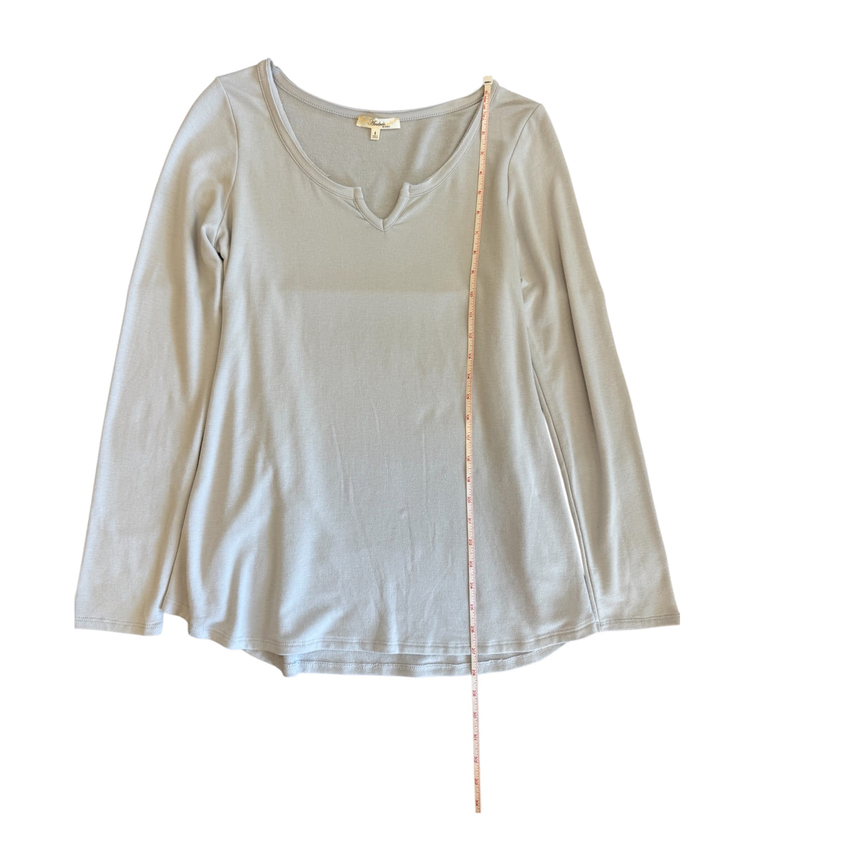 Andree Long Sleeve Grey Top Size L-RF