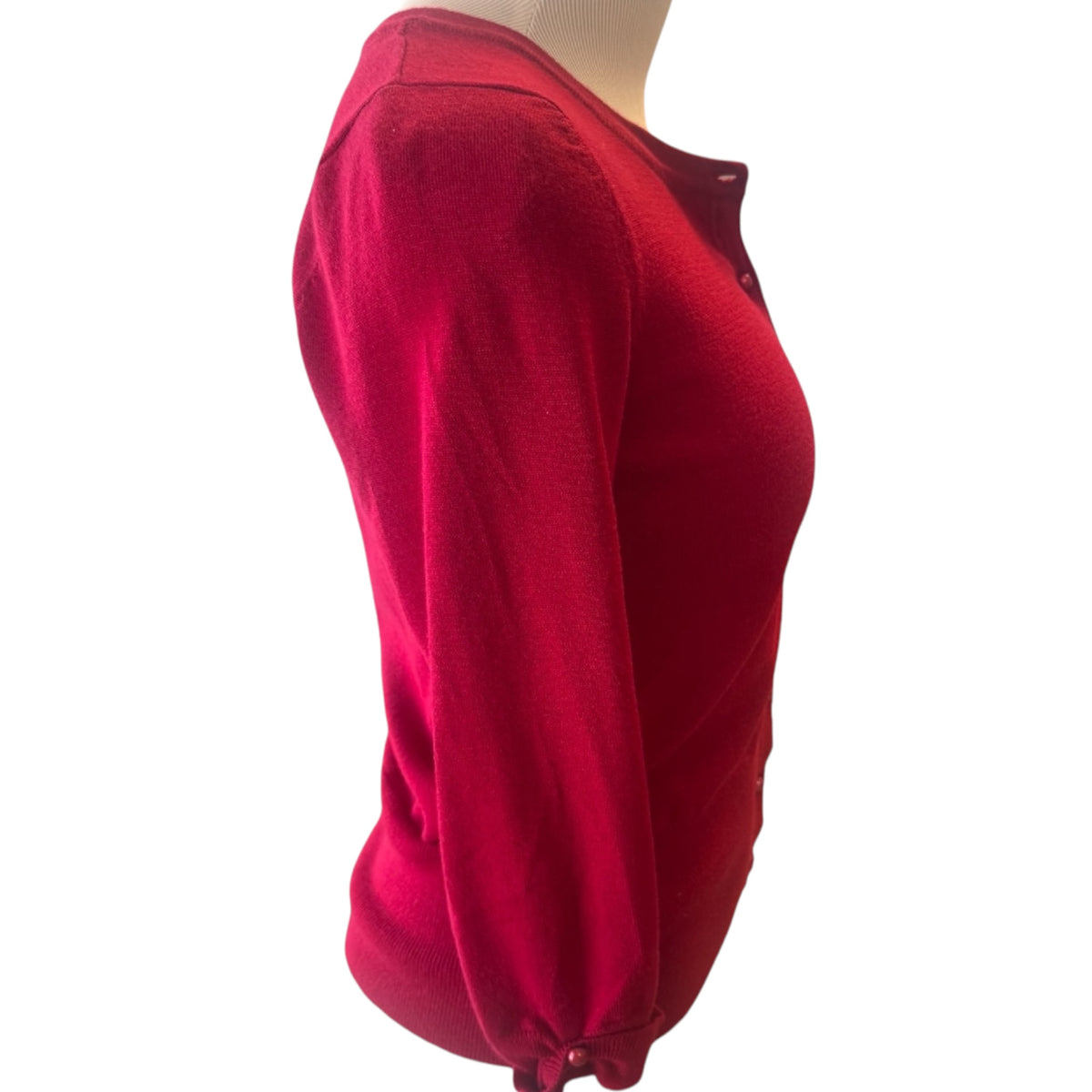 Maurices Red Button Front Cropped Cardigan Size M - RF