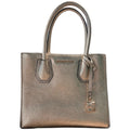 Michael Kors The Mercer Gold Metallic Leather Handbag-RF