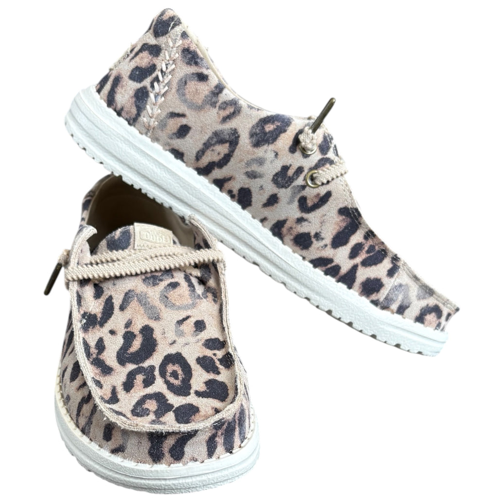 Hey Dude Wendy Craft Suede Taupe Leopard