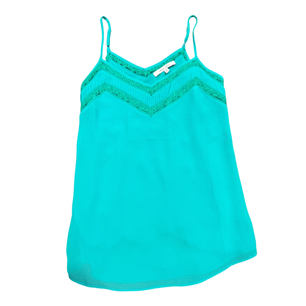 Naked Zebra Seafoam Lace Tank Top Size Small - RF