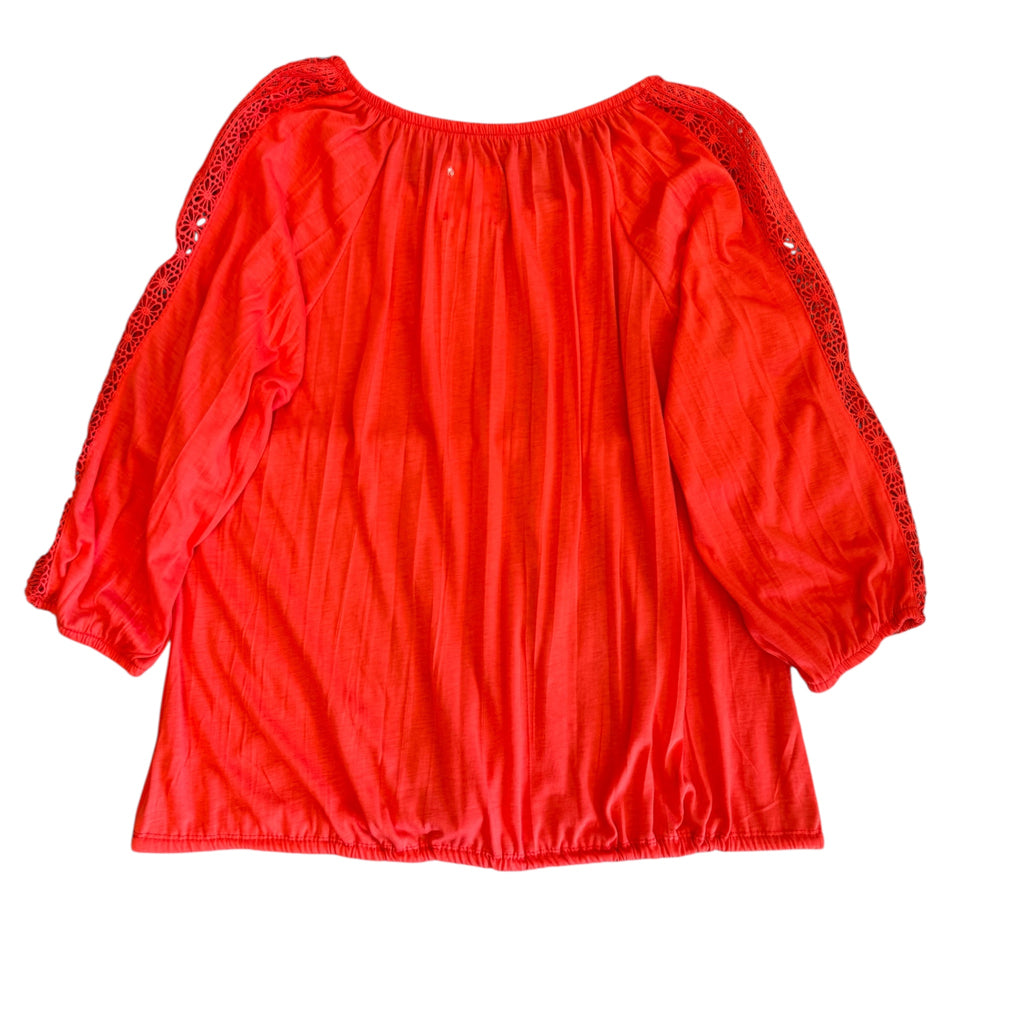 New York Laundry Dark Coral Top Size Large -RF