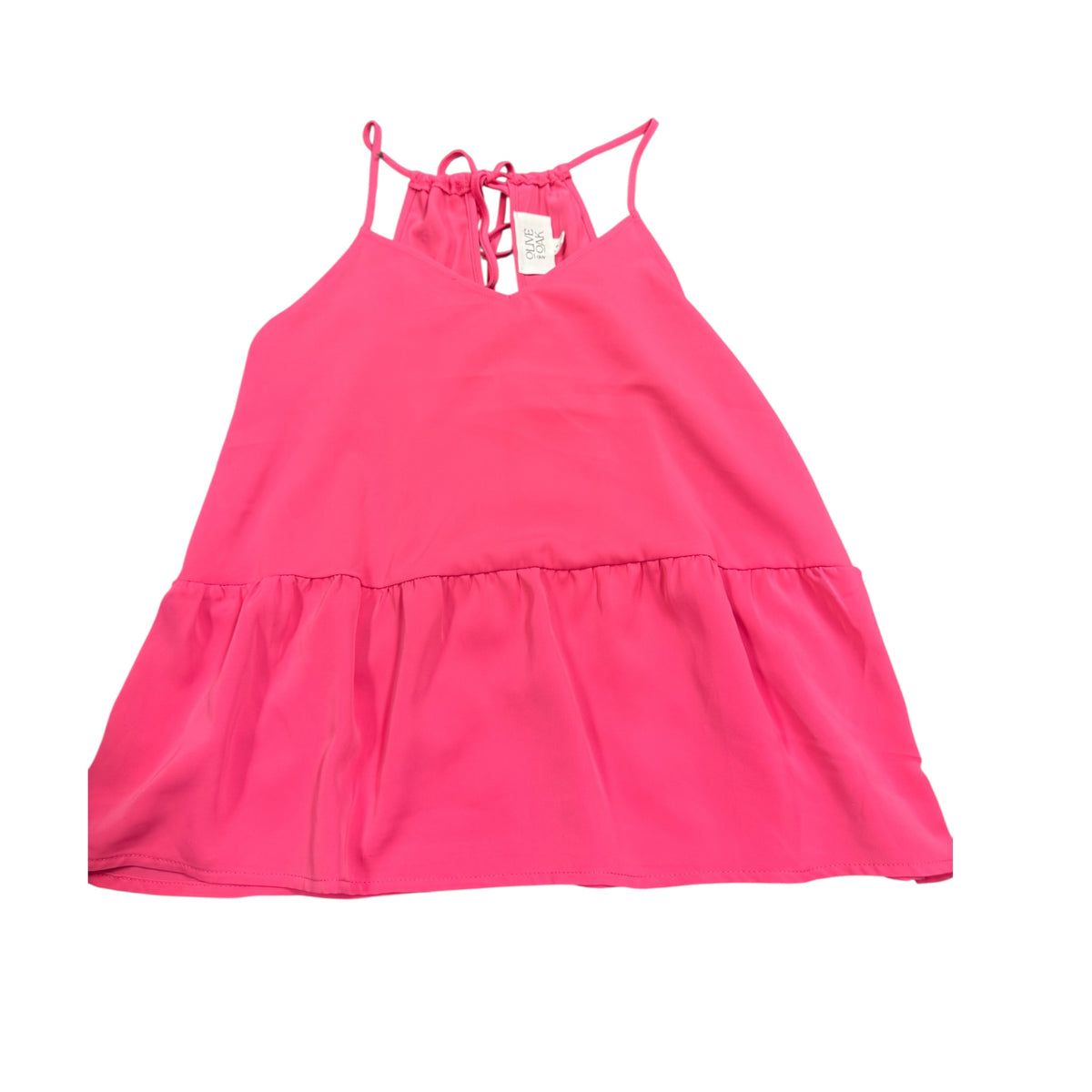 Olive And Oak Hot Pink Spaghetti Strap Top Size Small - RF