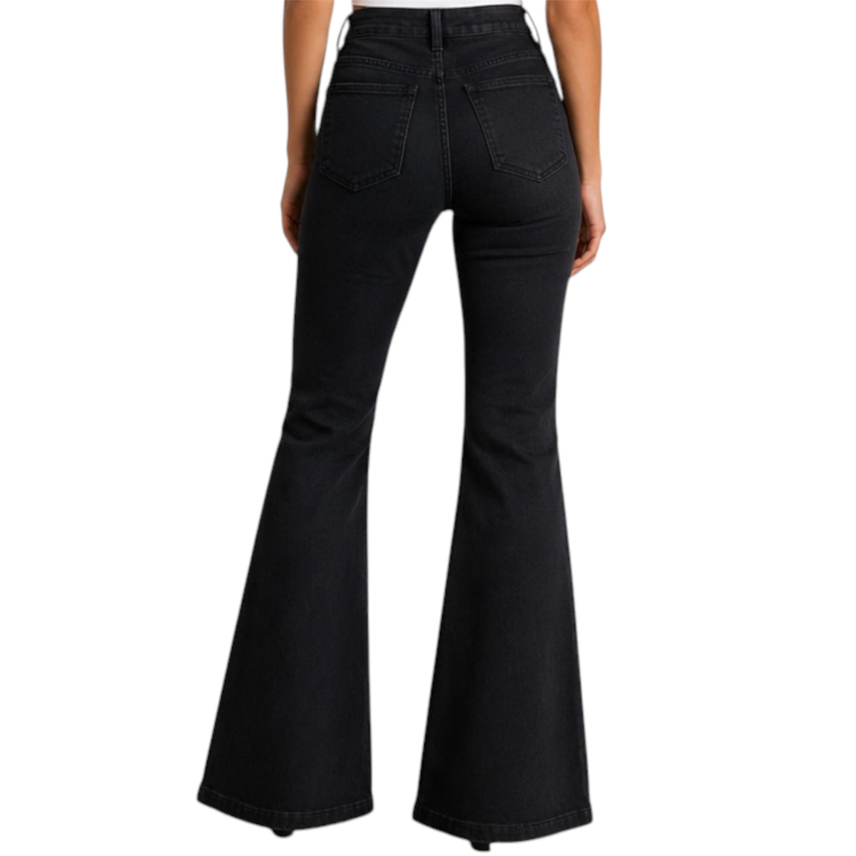 Judy Blue 8386 Black H/R Flare Jeans Size 3/26 - RF