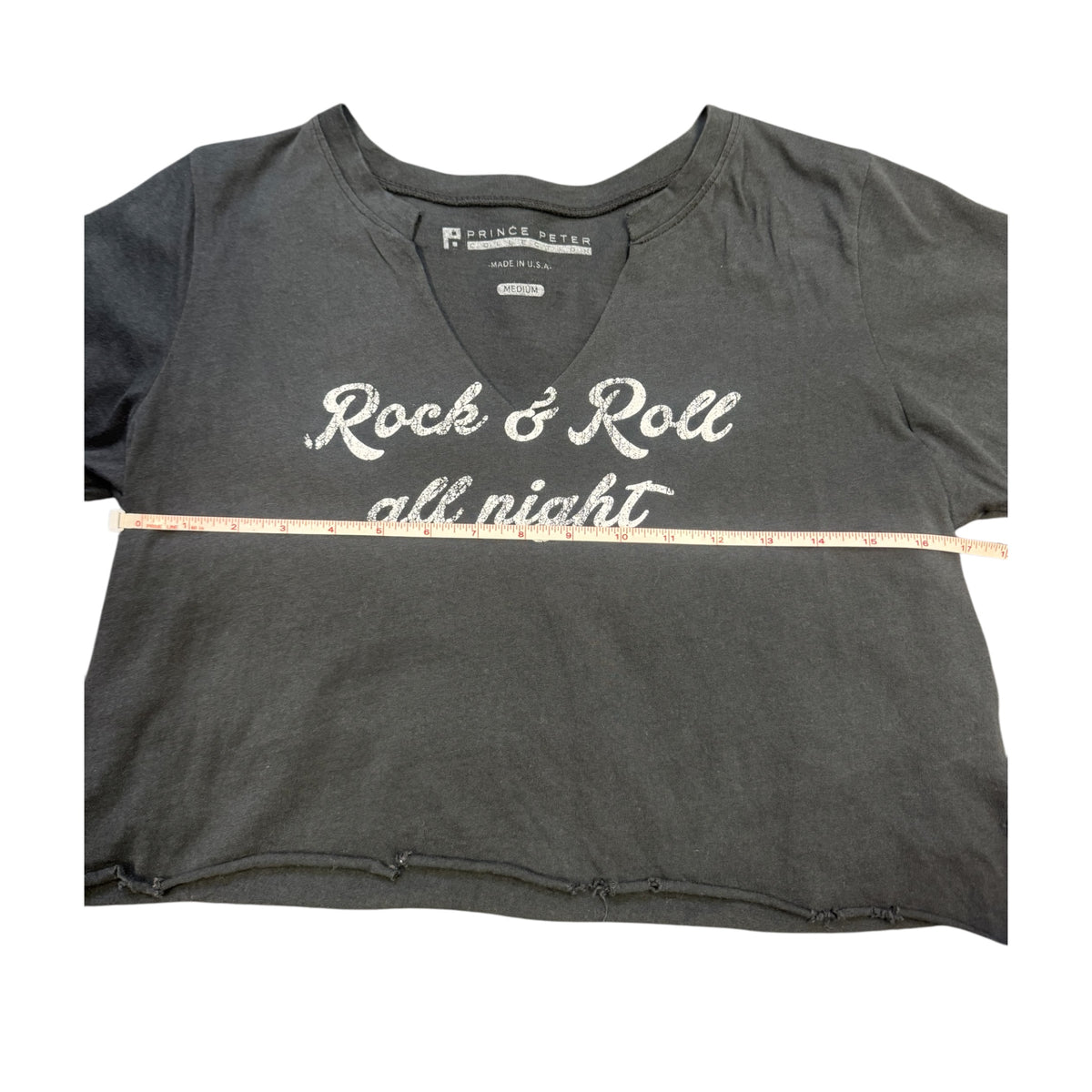 Prince Peter Rock & Roll All Night Black Graphic Size Medium- RF