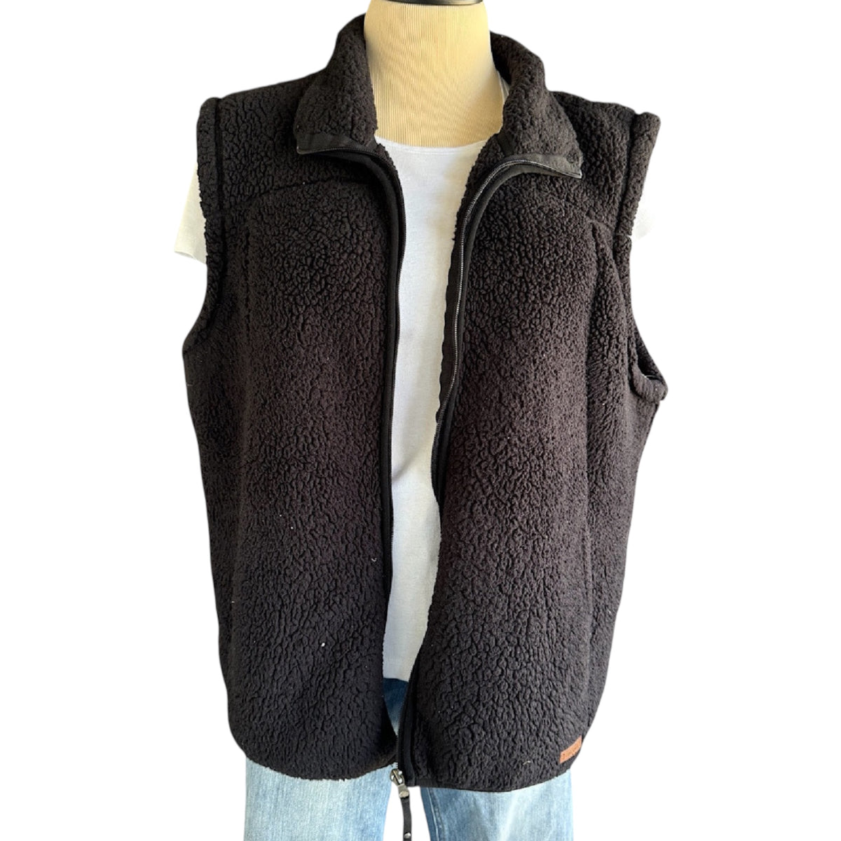 Free Country Black Sherpa Vest-RF