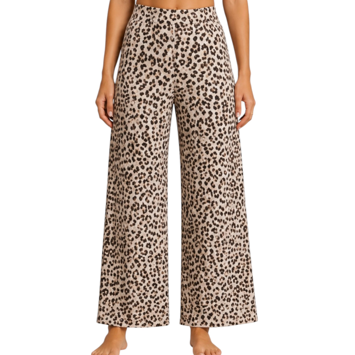 Z Supply Luxe Leopard Pant Champagne