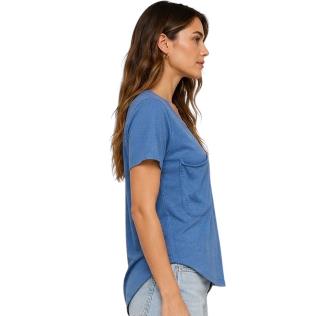 Z Supply Pocket Tee Riviera Blue