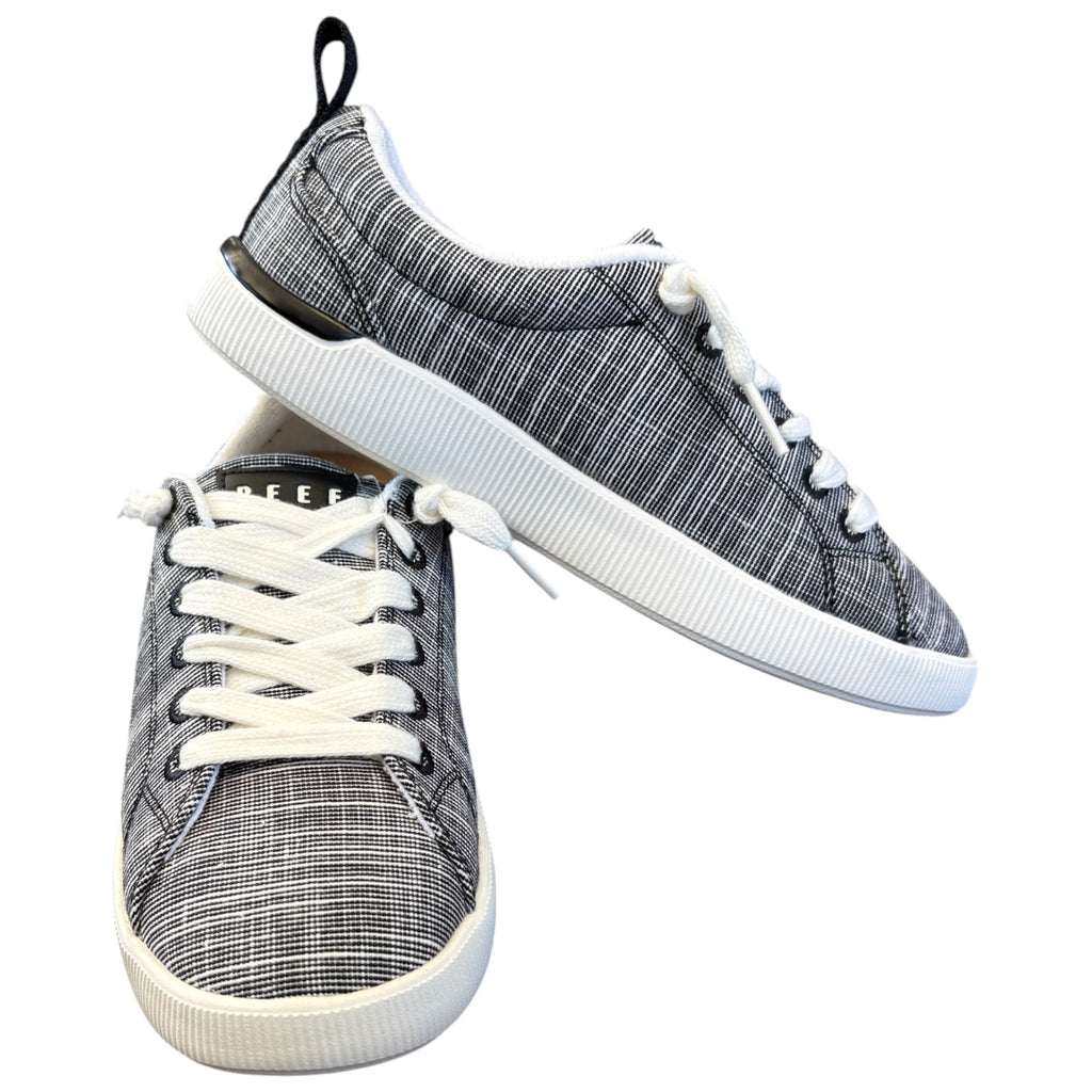 REEF Neptune Alana Black Textile Sneakers