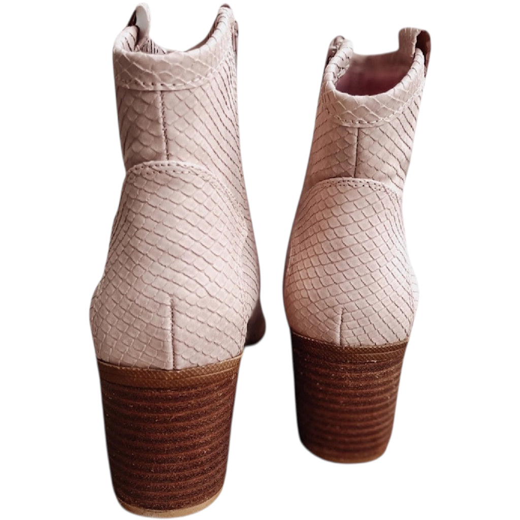 Dirty Laundry Unite Snake Blush Bootie