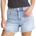 MICA MDP-H3420 City Blue Super H/R Shorts w Frayed Hem