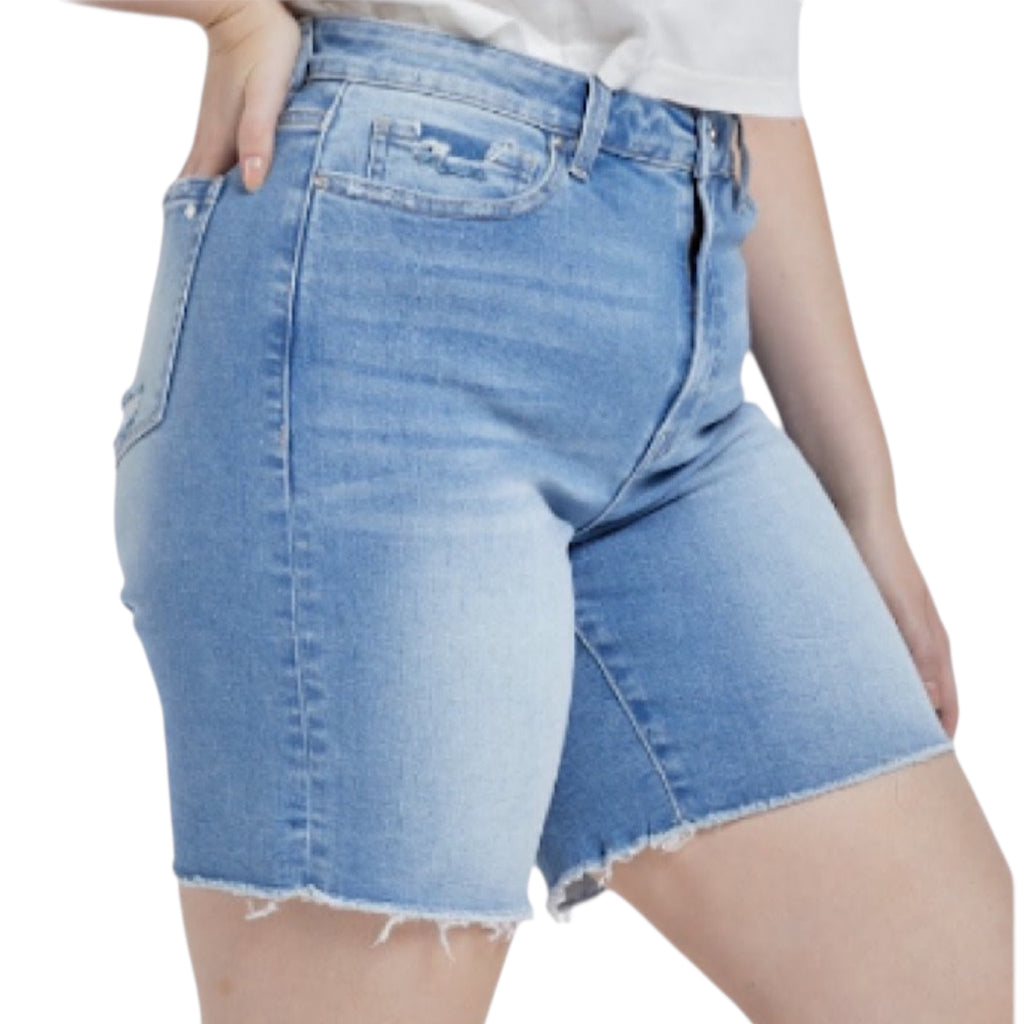 MICA High Rise Stretch Midi Shorts MXP-H217M