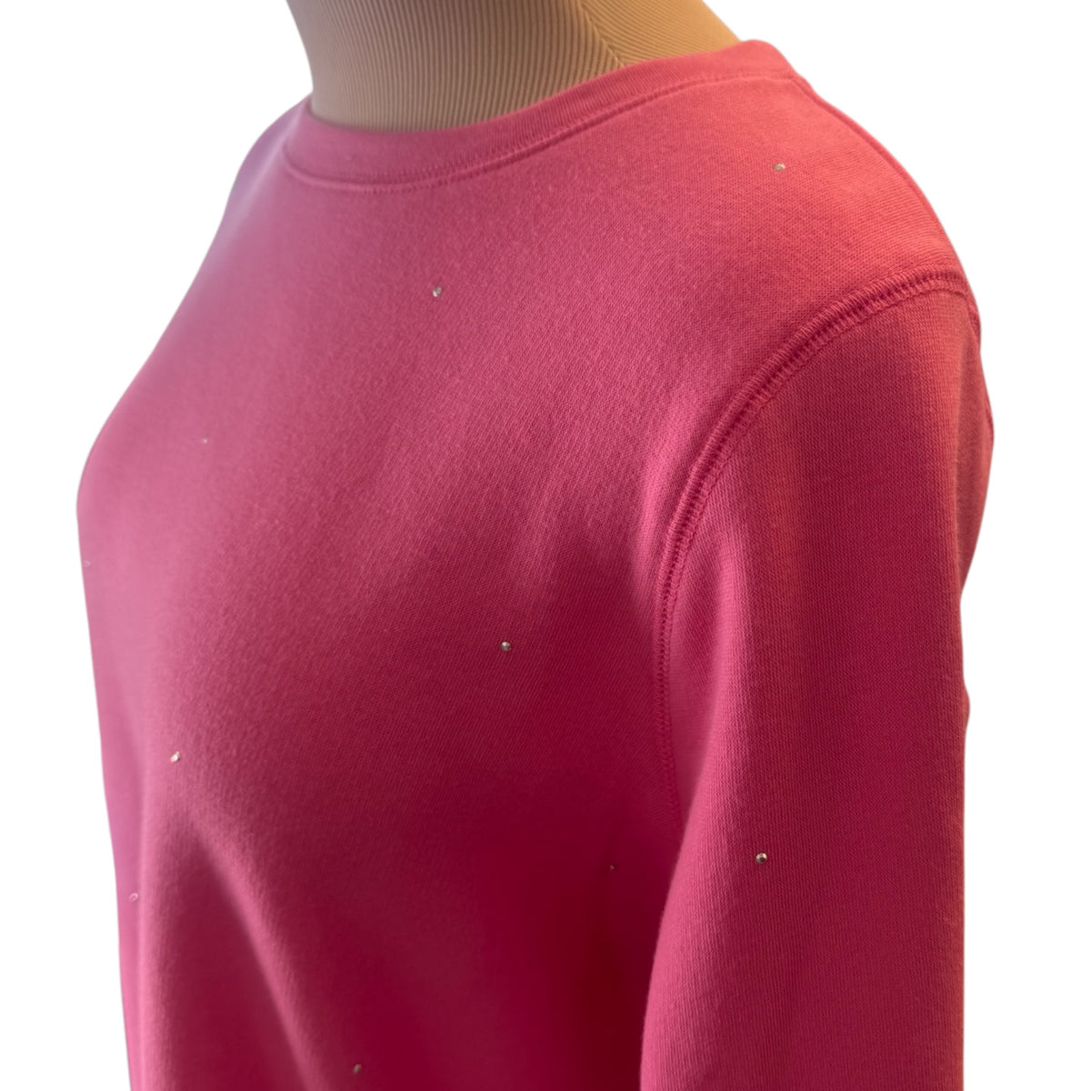 Thereabouts Pink Long Sleeve Rhinestone Sweatshirt 2XL - RF
