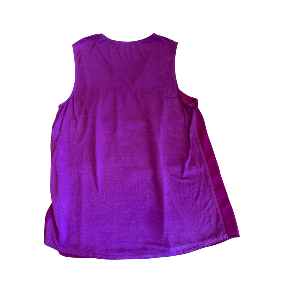 Betsy's Boutique Shop Plum V-Neck Tank Size Large -RF