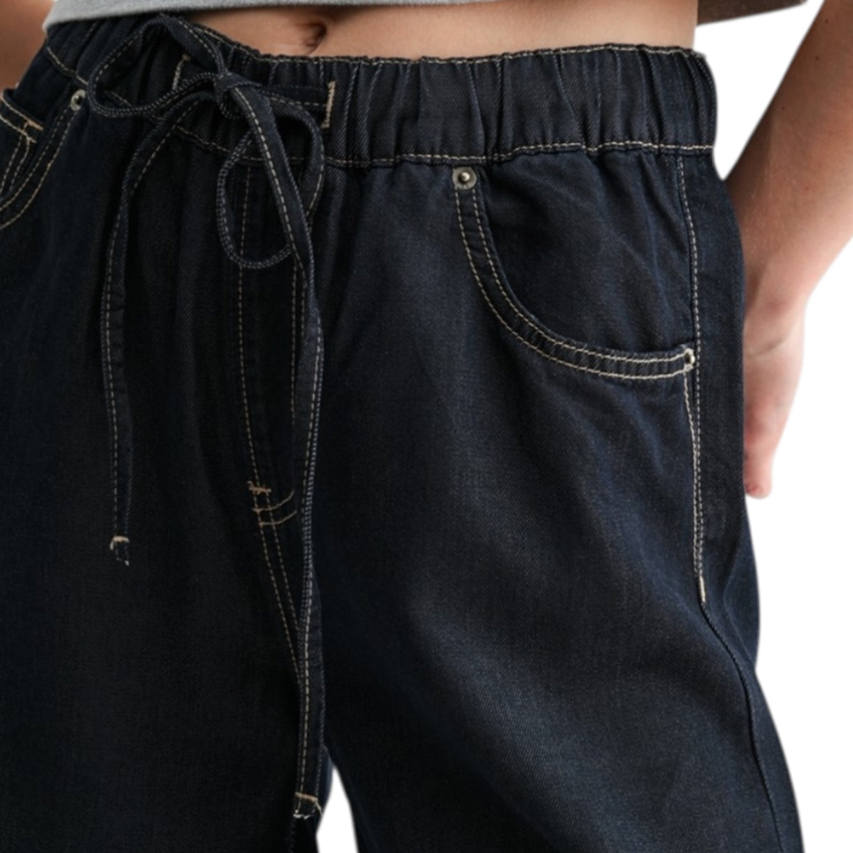 MICA MDP-G3868 Dark High Rise Wide Jogger
