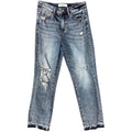 Lovervet LV1051 Light Blue Wash Cropped Straight Jeans Size 3/26-RF