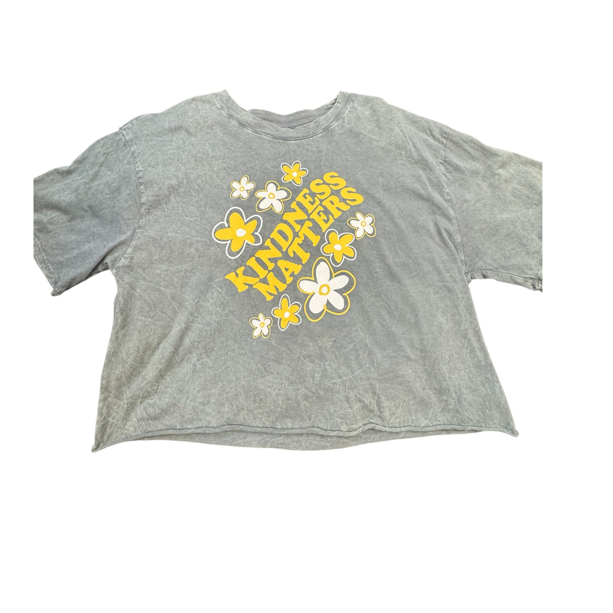 Organic Generation Kindness Matters Grey Graphic Tee Size Medium -RF