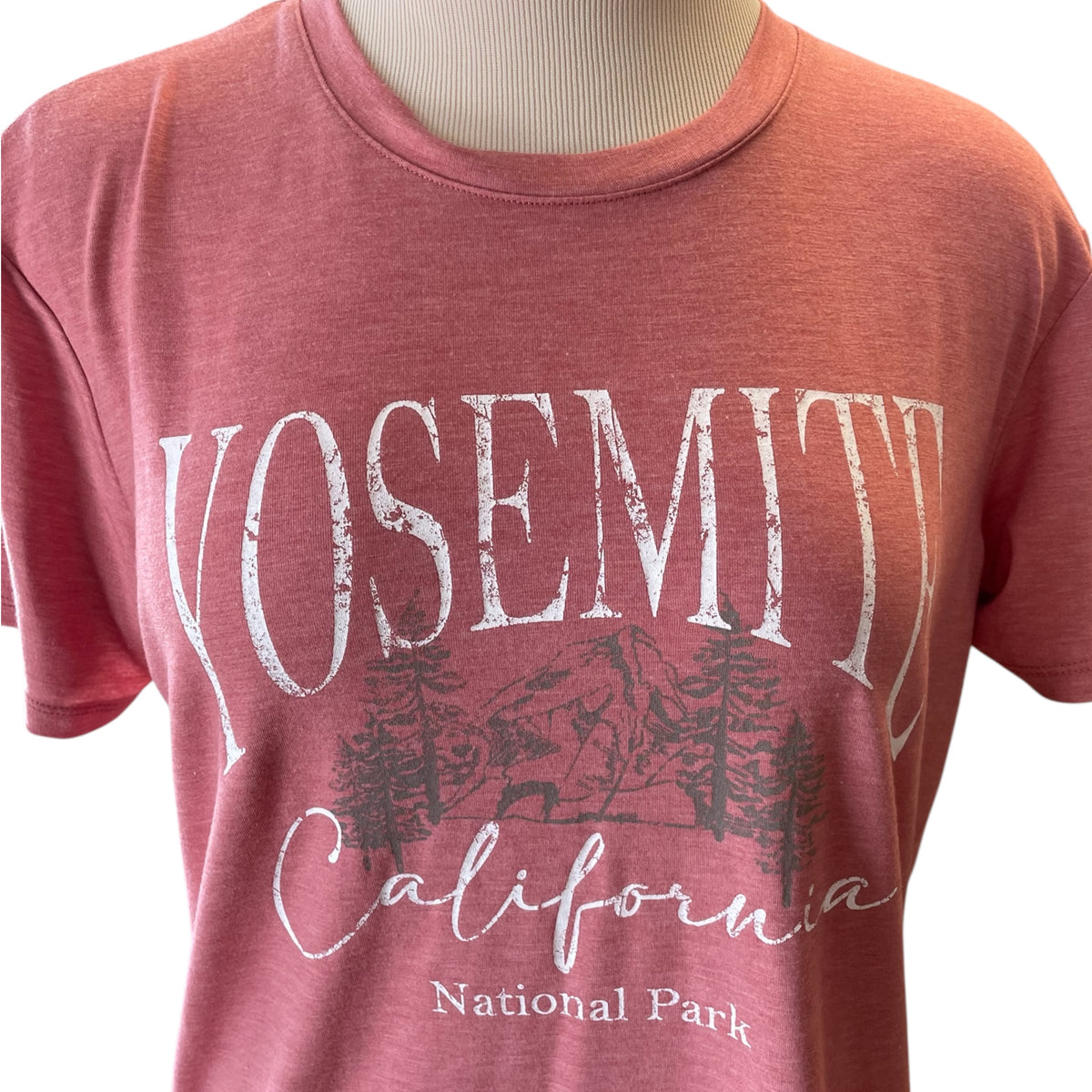 Oak & Trellis Dusty Rose Graphic Tee Size S - RF