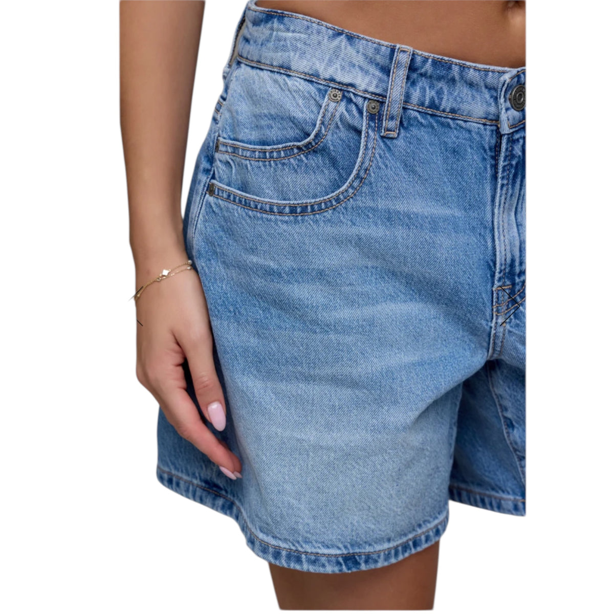 HD4381BA-M Denim Barrel Short
