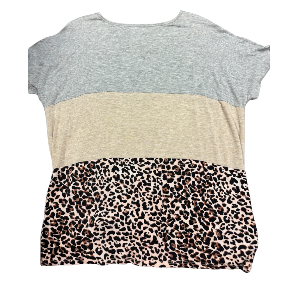 Maurices Multi-Colored Leopard Print Top Size Small - RF