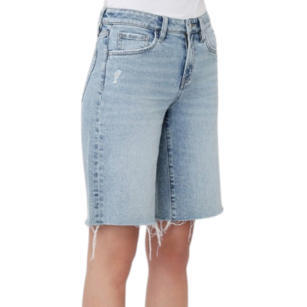 HD6134-LT Light Wash Bermuda Short