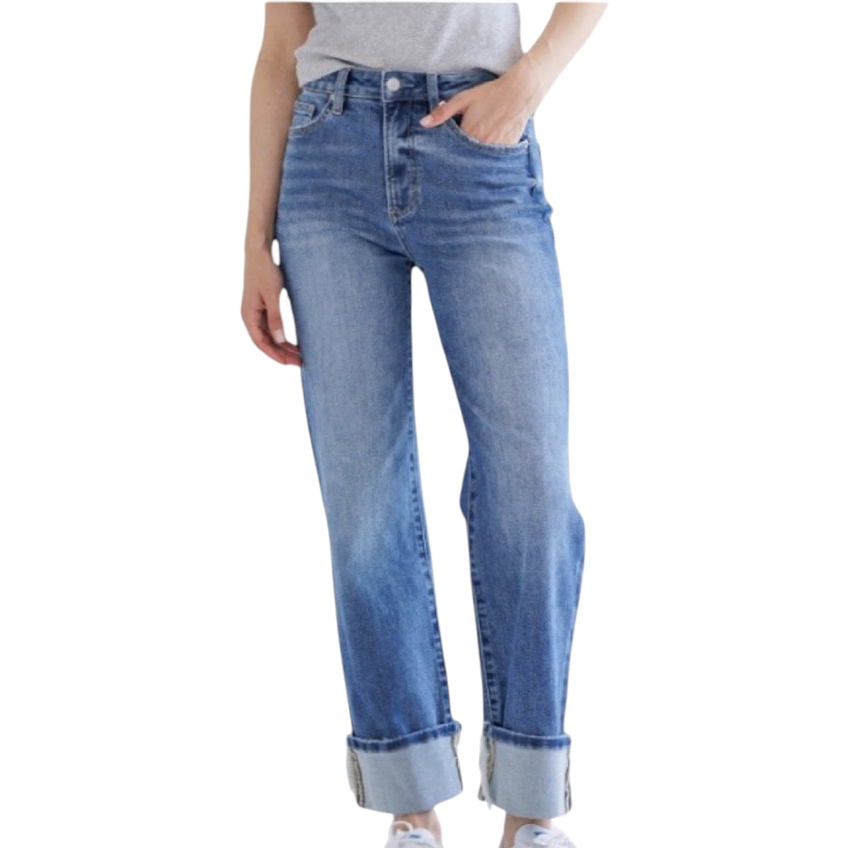 MICA MDP-T3308 S/H Relaxed Straight Cuffed Leg