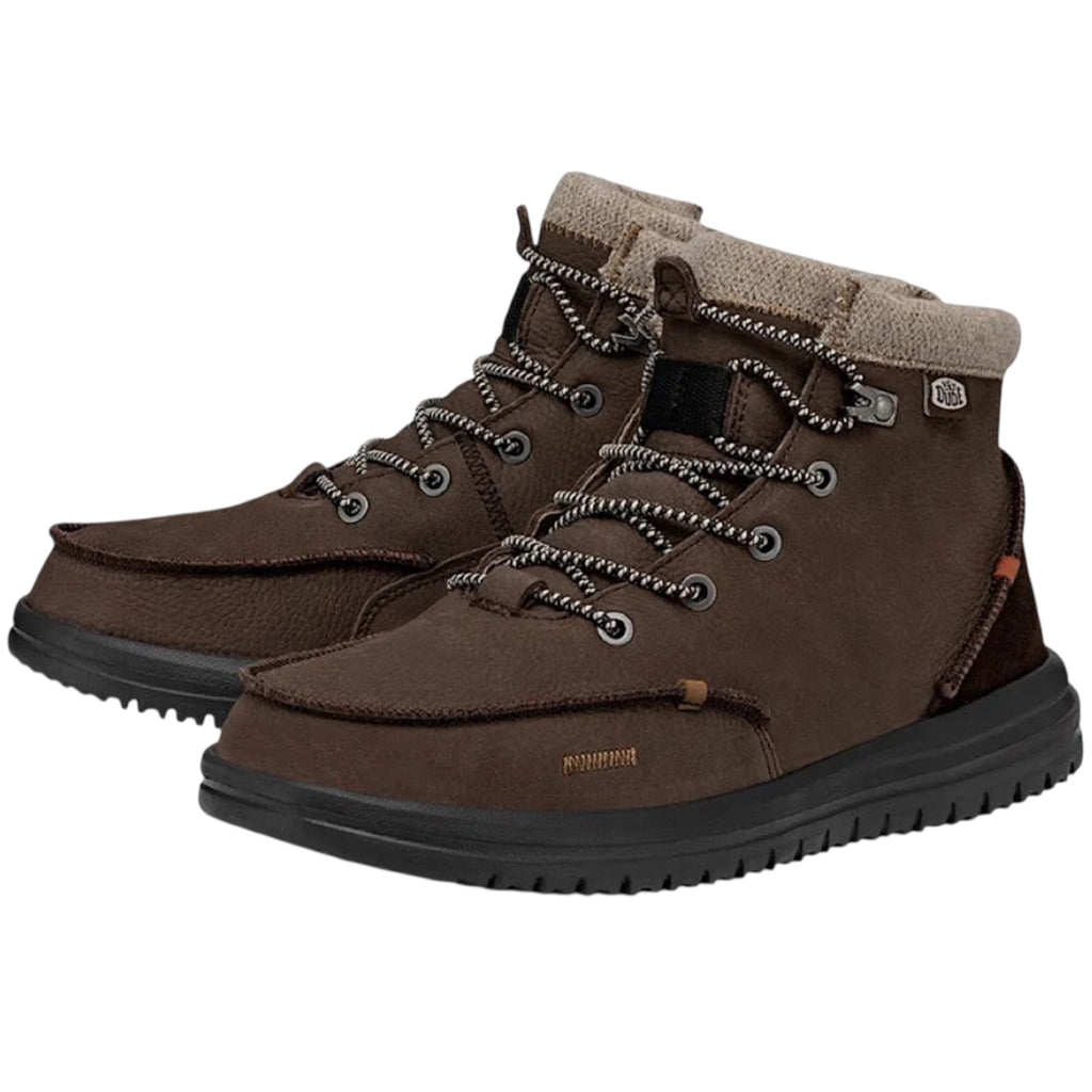 Hey Dude Bradley Boot Leather Brown Mens