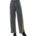 Navy Color Block Terry Pants