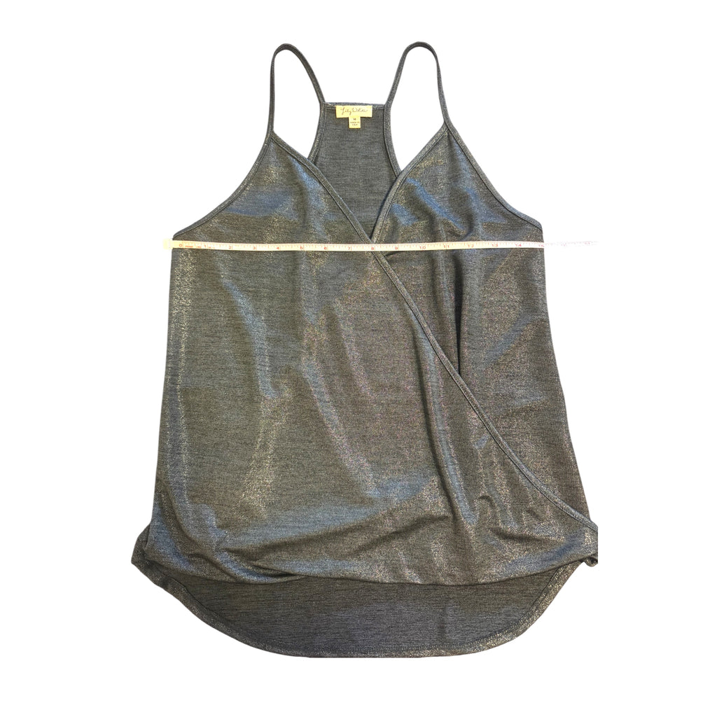 Lily White Black Metallic Tank Size M-RF