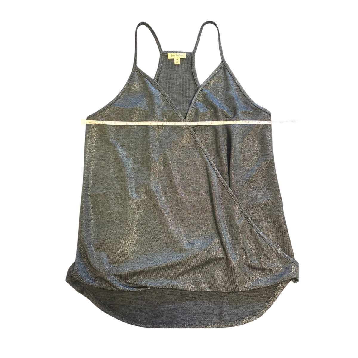 Lily White Black Metallic Tank Size M-RF