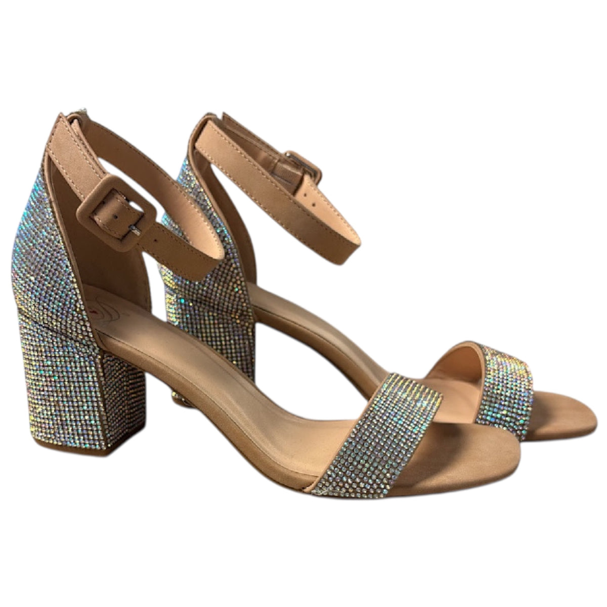 FD Nude Sparkle Dress Heel