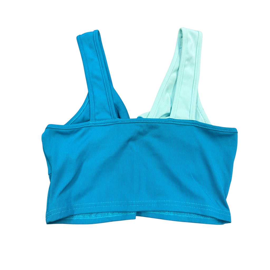 Fresral Turquoise and Teal Twisted Knot Cropped Tank Size Medium -RF