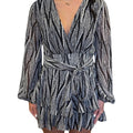 Black Animal Print Tie-Front Romper