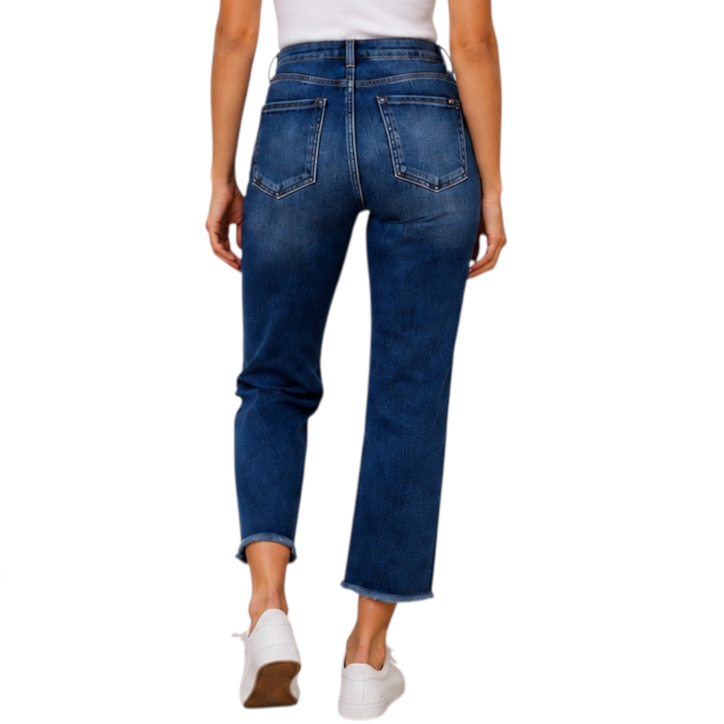 J21 JVP1001 High Rise Crop Straight Jeans