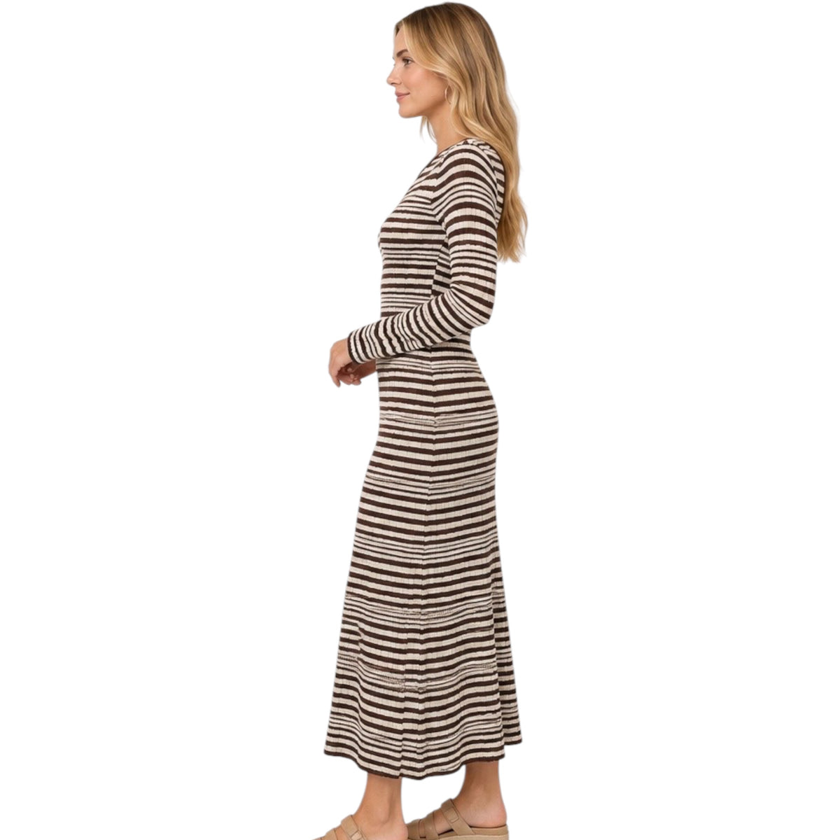 Z Supply Rosetta Maxi Dress Chocolate Cherry