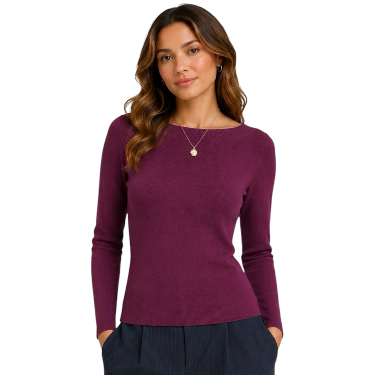 Eggplant Nova Sweater