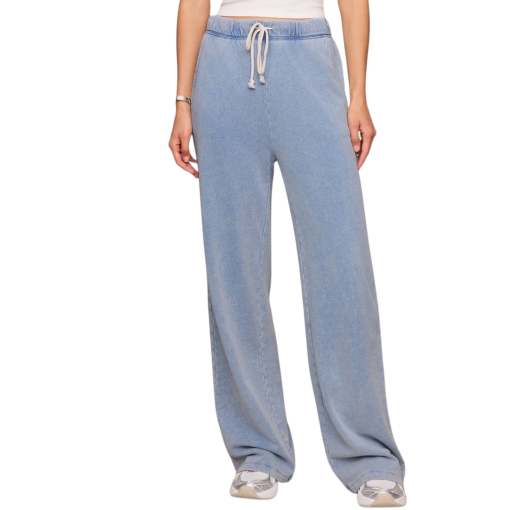 Z Supply Hunter Knit Denim Pant Ocean Air Indigo