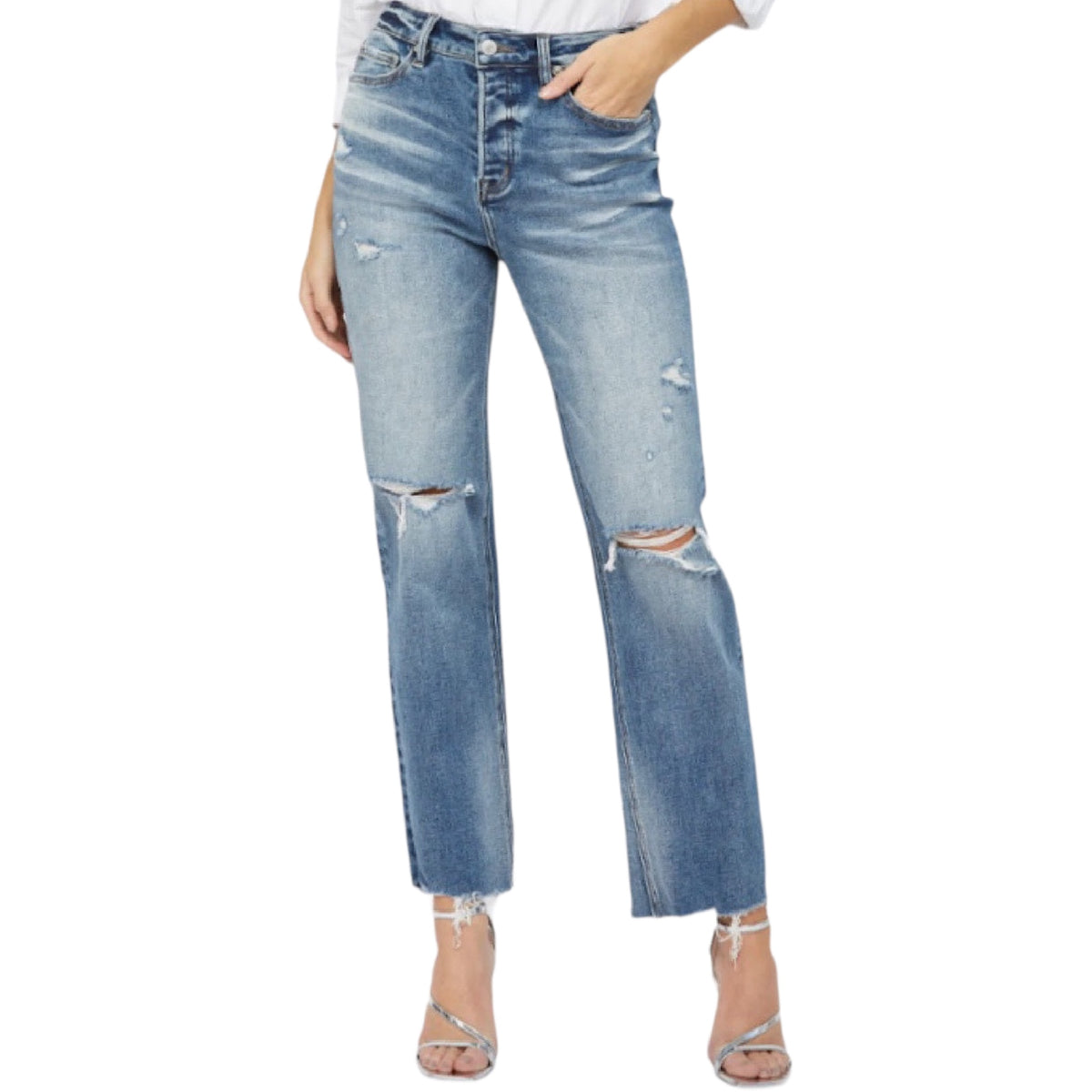 MICA MDP-T3027 High Rise Straight Leg with Button Fly