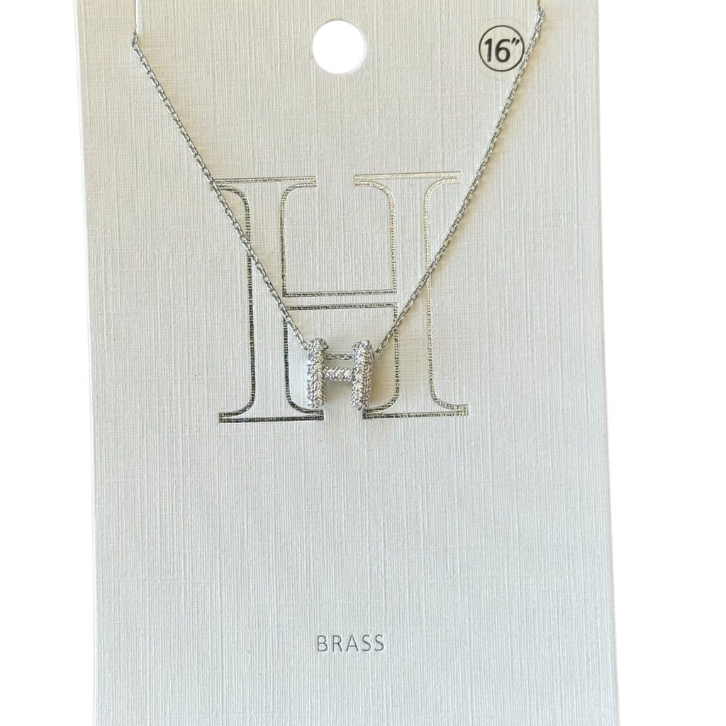 Pave Initial Necklace