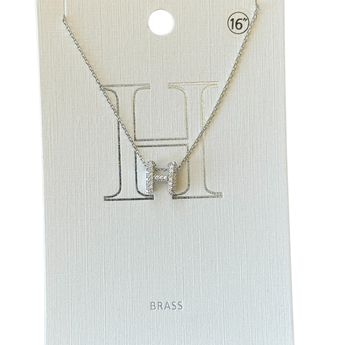 Pave Initial Necklace