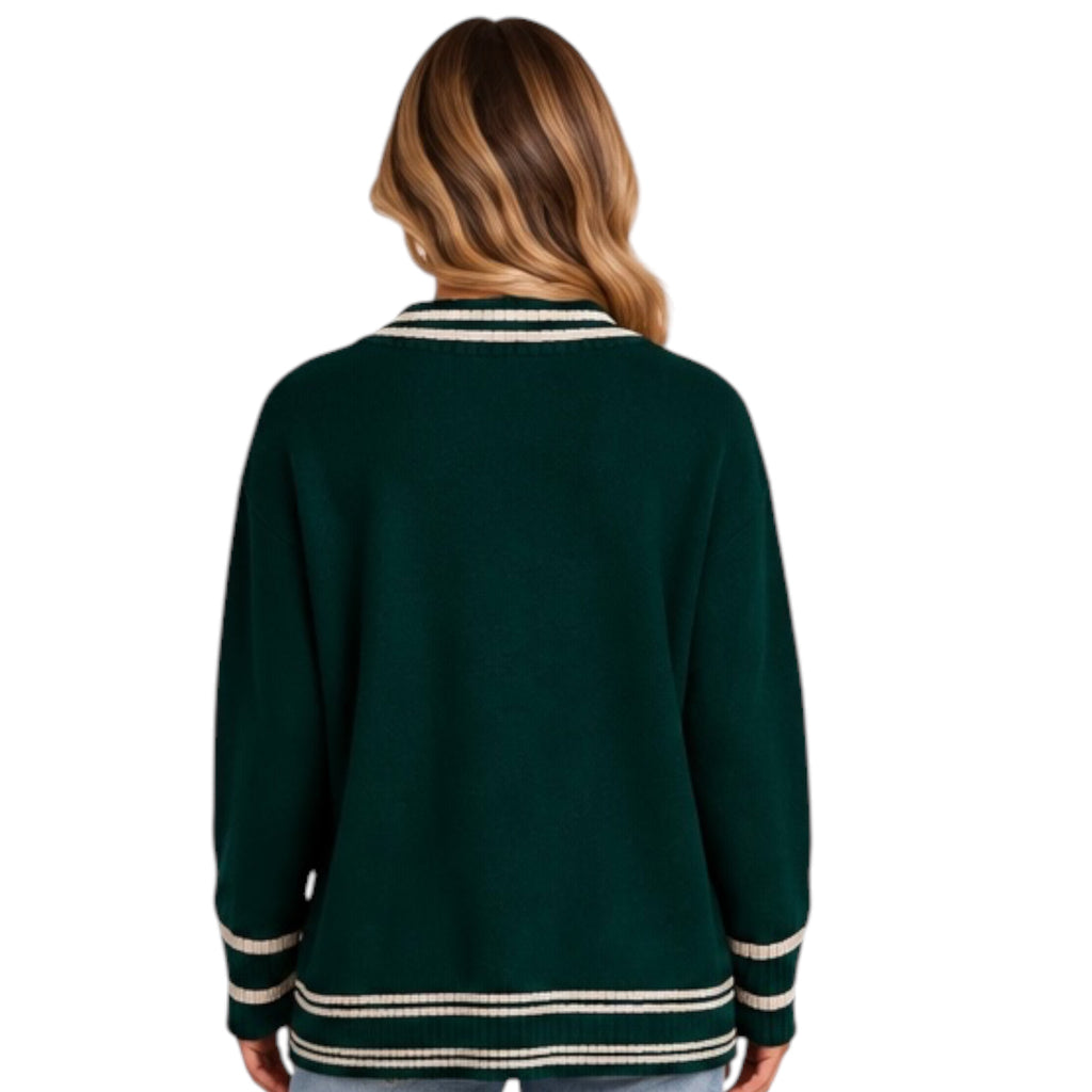 Heathered Island Button Front Cardigan