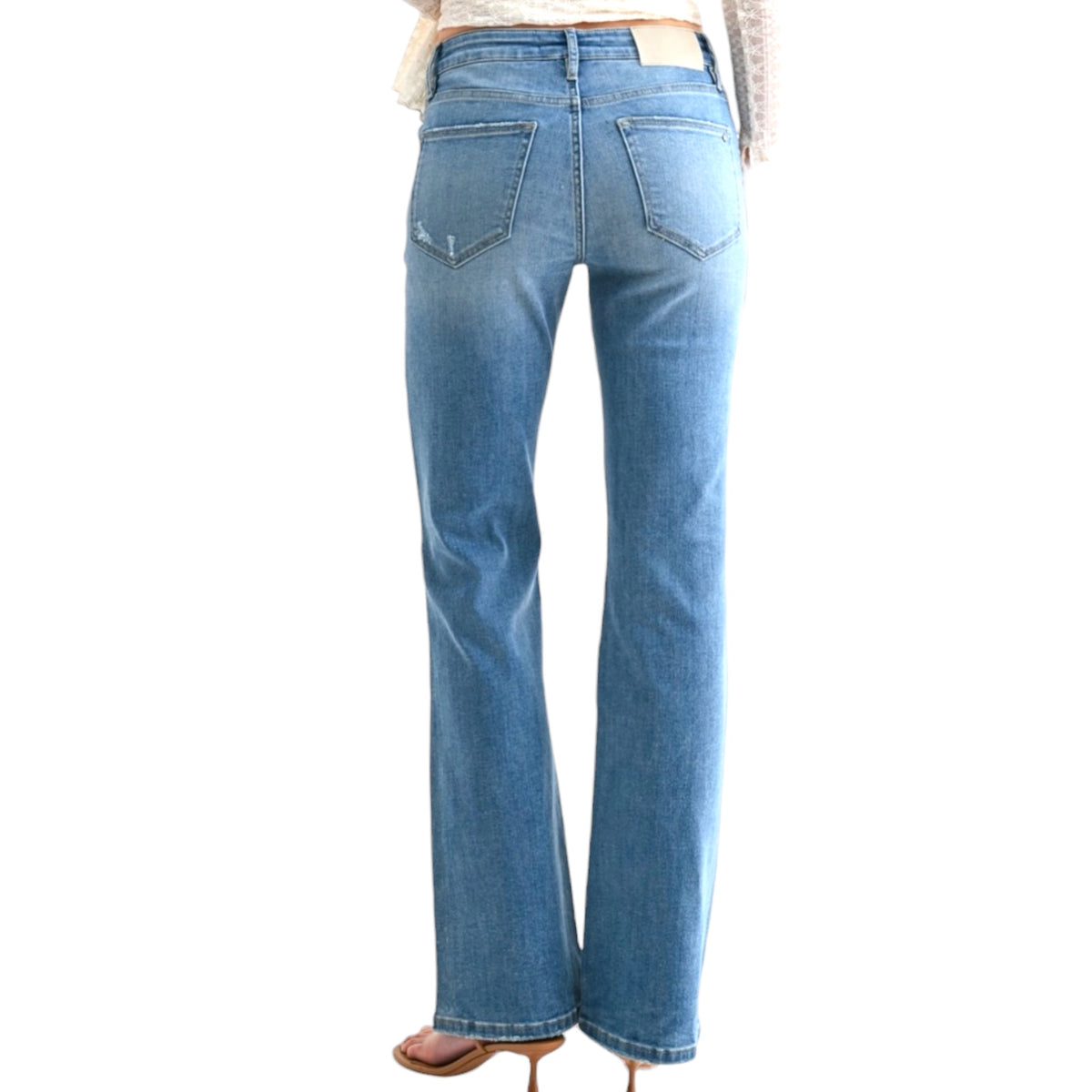 MICA MDP-B3759 Medium Wash Mid Rise Bootcut